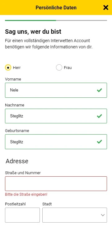Interwetten Anmeldung 3