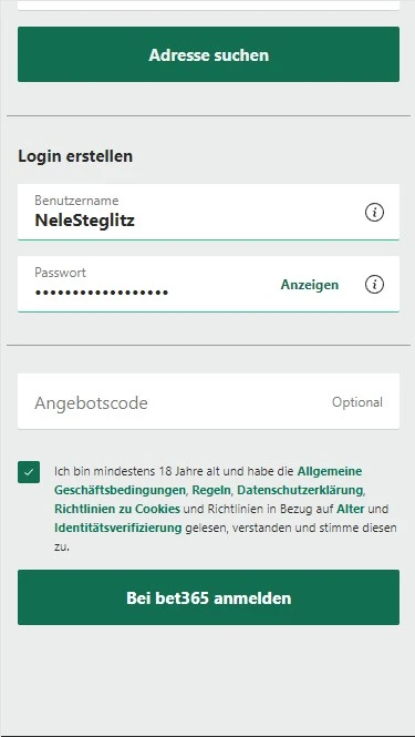 bet365 Anmeldung 3